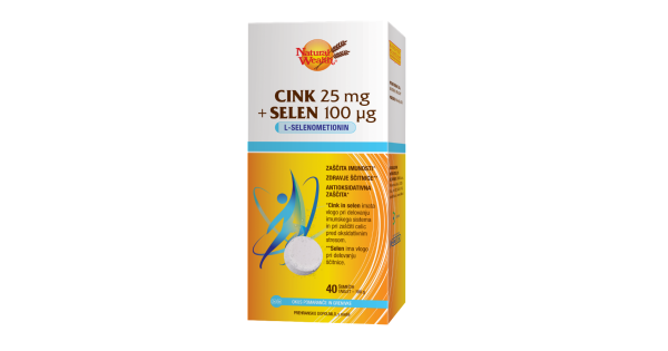 Natural Wealth Cink 25 Mg + Selen 100 µg, 40 šumečih Tablet - Spletna ...