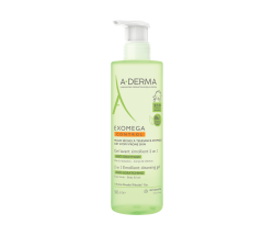 A-Derma Exomega Control emolientni čistilni gel 2v1, 500 ml