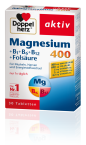Doppelherz Aktiv Magnezij 400 + B1 + B6 + B12 + folna kislina, 30 tablet