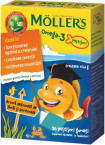 Moller's Omega-3 ribice z okusom limone in pomaranče, 36 žvečljivih bonbonov za otroke 