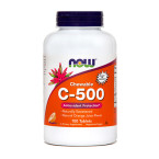 NOW Vitamin C 500 mg, 100 žvečljivih tablet