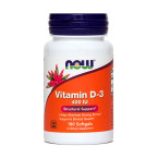 NOW Vitamin D-3 10 µ oz. 400 i.e., 180 mehkih kapsul