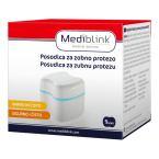  Mediblink posodica za zobno protezo modra M039, 1 posodica