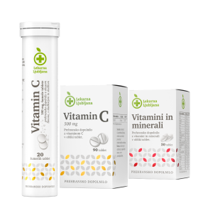 Vitamin C, Vitamini in minerali -25 %