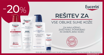 Eucerin izdelki za suho kožo -20 %